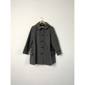 Vintage Sharpee Sharpe of Minneapolis Wool Blend Gray Pea Coat Women’s 15/16 XL